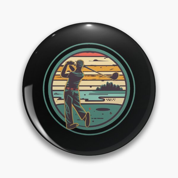 Item preview, Vintage colors sunset and golfer designed and sold by desinganddecor.