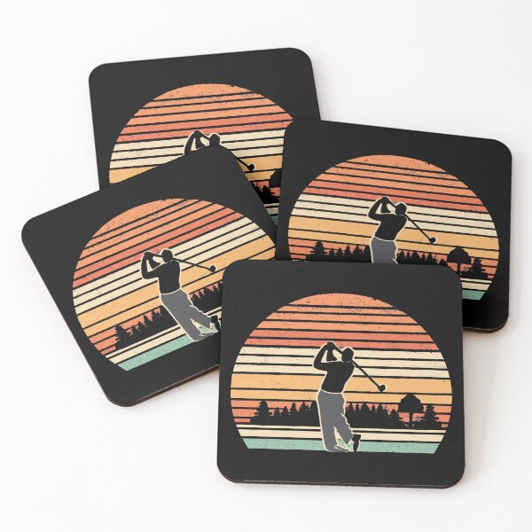 Item preview, Vintage colors sunset and golfer designed and sold by desinganddecor.