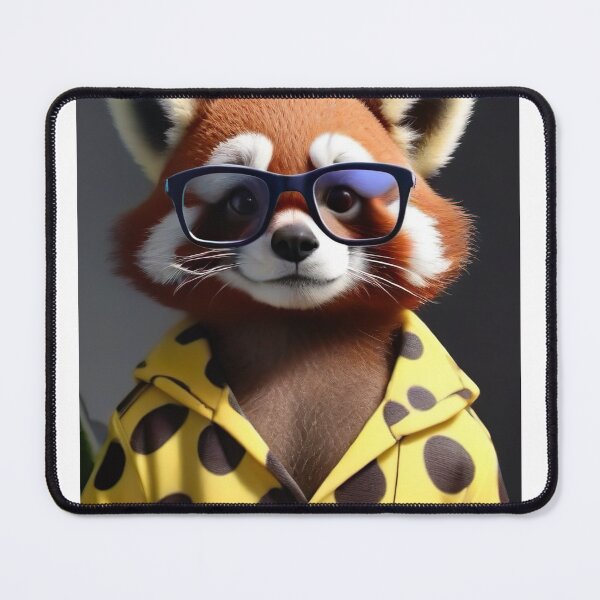 Item preview, Panda Panache: Stylish AI Bear in Pajamas and Glasses designed and sold by Zooartia.