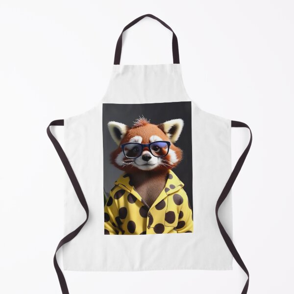 Artikelvorschau, Panda Panache: Stilvoller KI-Bär im Pyjama und mit Brille entworfen und verkauft von Zooartia.