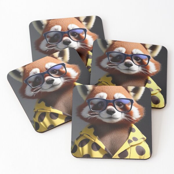 Item preview, Panda Panache: Stylish AI Bear in Pajamas and Glasses designed and sold by Zooartia.