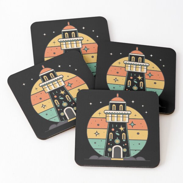 Item preview, Vintage colors sunset and Lighthouse designed and sold by desinganddecor.