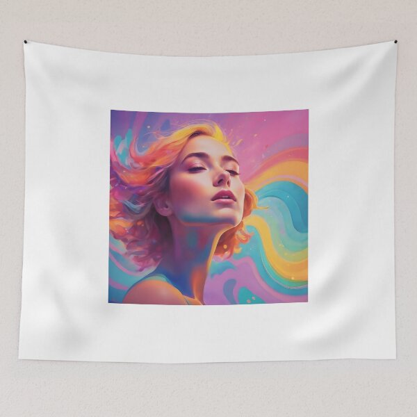 Item preview, cute women in paint color designed and sold by Imagine2024.