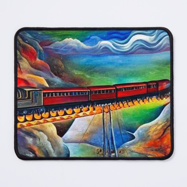 Item preview, Train crossing ravine 1 designed and sold by George Hutton Hunter.