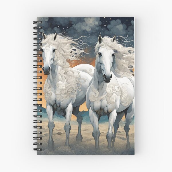 Item preview, White Horses at Gates of Paradise designed and sold by Takutakina.