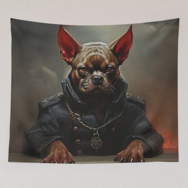 Item preview, Infernal Elegance: The Devilish Canine designed and sold by DoggyDream.