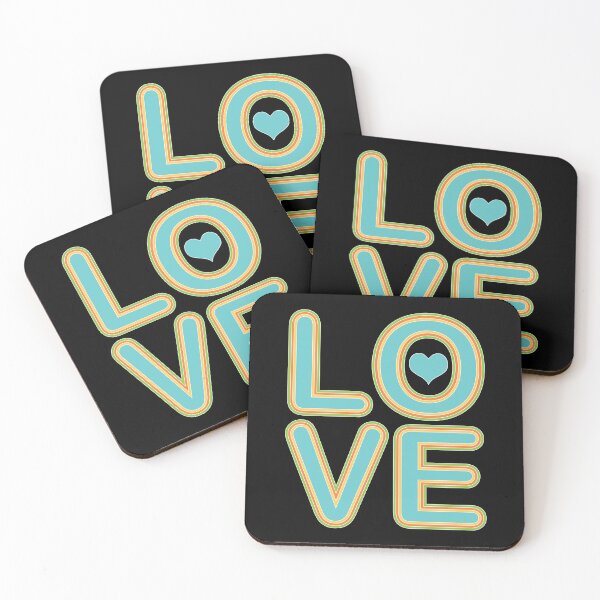 Item preview, LOVE | Teal designed and sold by Loah-Store.