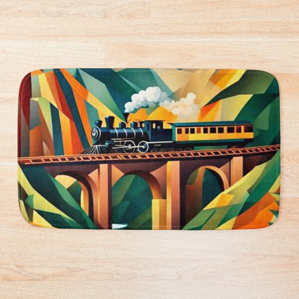 Item preview, Train crossing ravine 2 designed and sold by George Hutton Hunter.