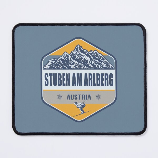 Item preview, Stuben am Arlberg Austria Vintage Skiing Design designed and sold by CynthiaGraphics.