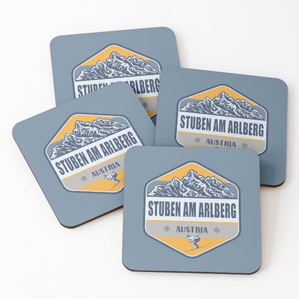 Item preview, Stuben am Arlberg Austria Vintage Skiing Design designed and sold by CynthiaGraphics.