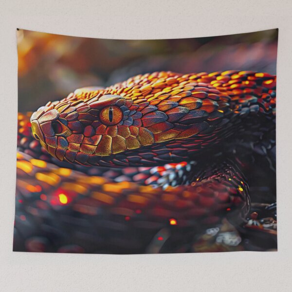 Item preview, Orange Fire Viper designed and sold by OccultDreams.
