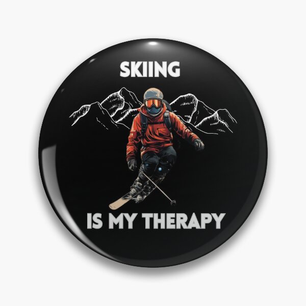 Item preview, Skiing is my therapy  designed and sold by ASOLERStore.