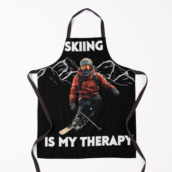 Item preview, Skiing is my therapy  designed and sold by ASOLERStore.