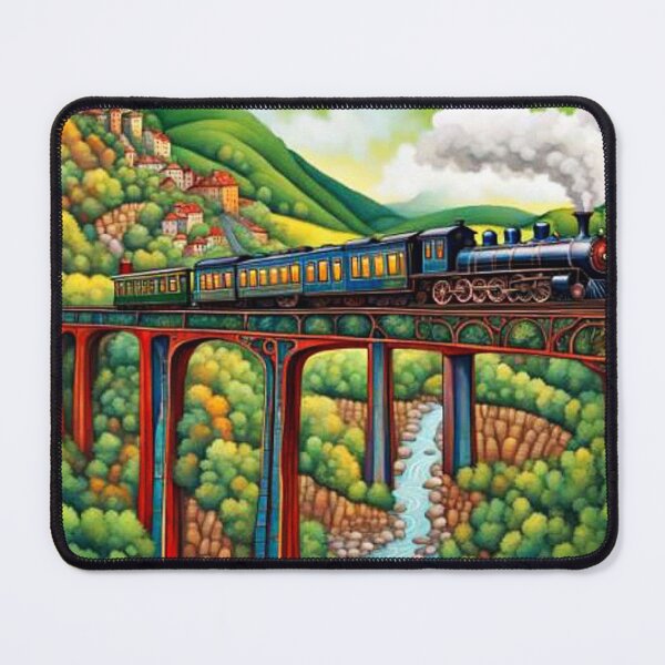 Item preview, Train crossing ravine 3 designed and sold by George Hutton Hunter.