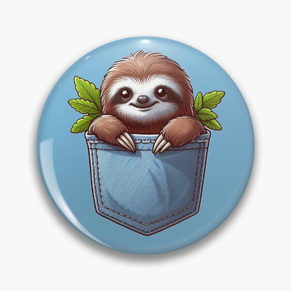 Item preview, Sloth in a Pocket designed and sold by KaraTeProject.