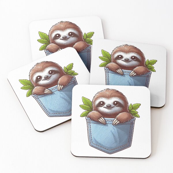 Item preview, Sloth in a Pocket designed and sold by KaraTeProject.