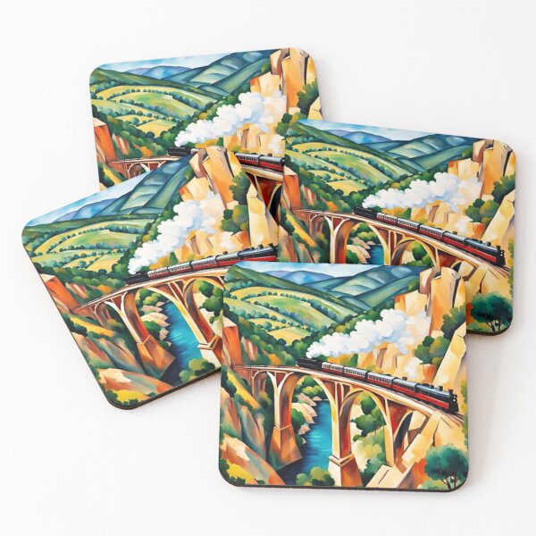 Item preview, Train crossing ravine 4 designed and sold by George Hutton Hunter.