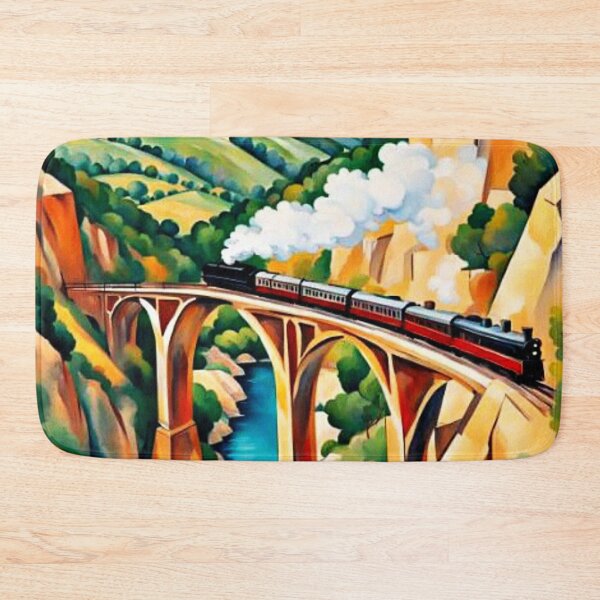 Item preview, Train crossing ravine 4 designed and sold by George Hutton Hunter.