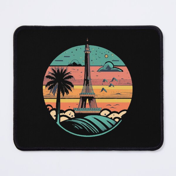 Item preview, Vintage colors sunset and tower designed and sold by desinganddecor.