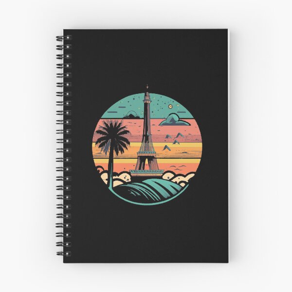 Item preview, Vintage colors sunset and tower designed and sold by desinganddecor.