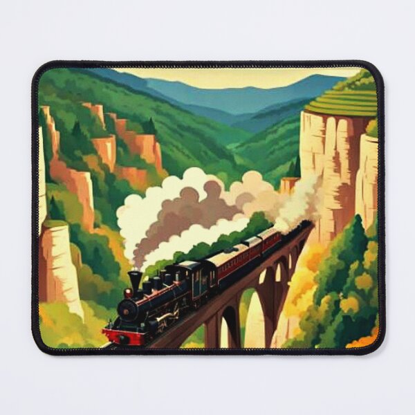 Item preview, Train crossing ravine 5 designed and sold by George Hutton Hunter.