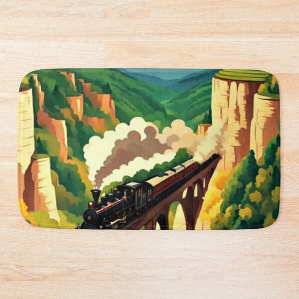 Item preview, Train crossing ravine 5 designed and sold by George Hutton Hunter.