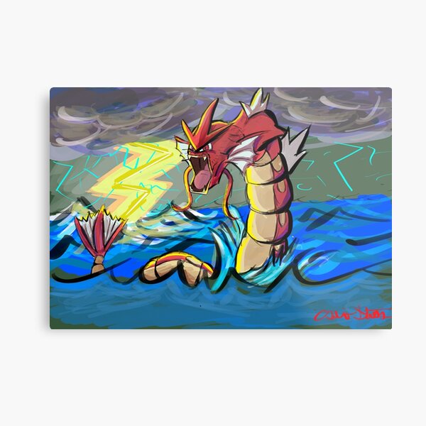 Red Gyarados Metal Print