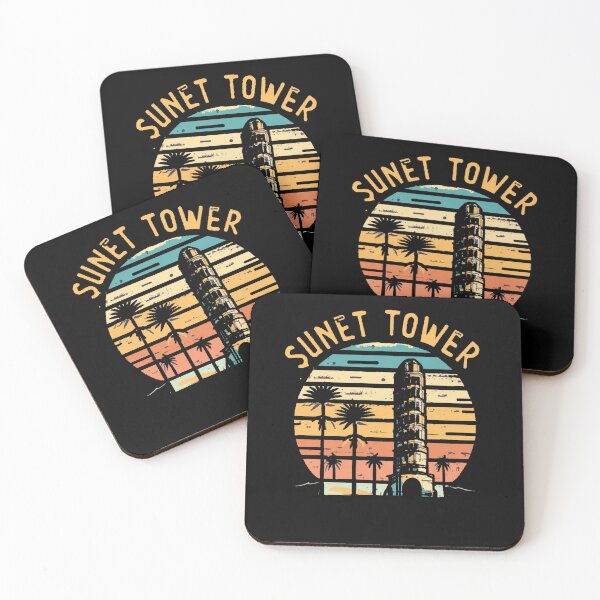 Item preview, Vintage colors sunset and tower designed and sold by desinganddecor.