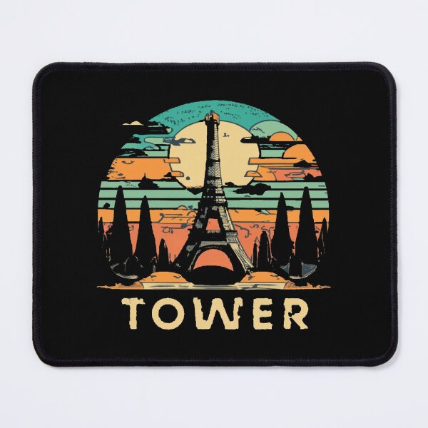Item preview, Vintage colors sunset and tower designed and sold by desinganddecor.