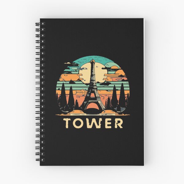 Item preview, Vintage colors sunset and tower designed and sold by desinganddecor.