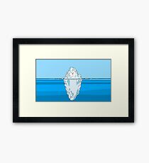 Tip of Iceberg Framed Print