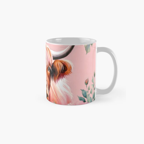 Item preview,  Highland Cow With Flowers designed and sold by harshu77.