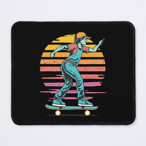 Item preview, Vintage colors sunset and skateboard designed and sold by desinganddecor.
