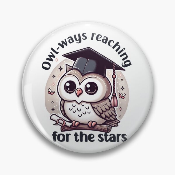 Item preview, "Owl-ways Reaching for the Stars" Graduation Owl designed and sold by MusesWhispers.