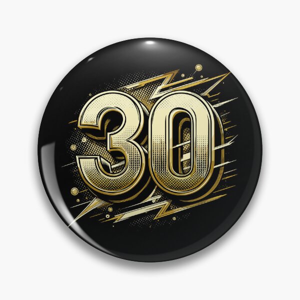 Item preview, 30 years gold pop art 30th birthday gift designed and sold by Pineapple-Tree.