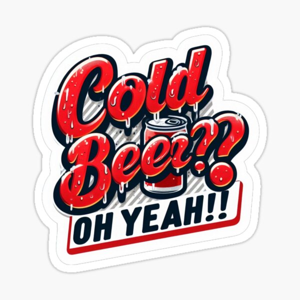 Ice Cold Beer Sticker Brew Waterproof - Buy Any 4 For $1.75 Each