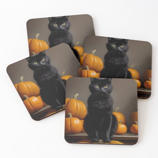 Item preview, Black Cat Sitting Atop a Pumpkin designed and sold by TheDarkWardrobe.