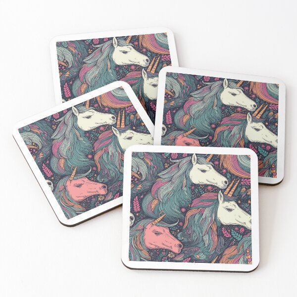 Item preview, Enchanted Unicorns in Mystical Floral Forest designed and sold by PICbyFemke.