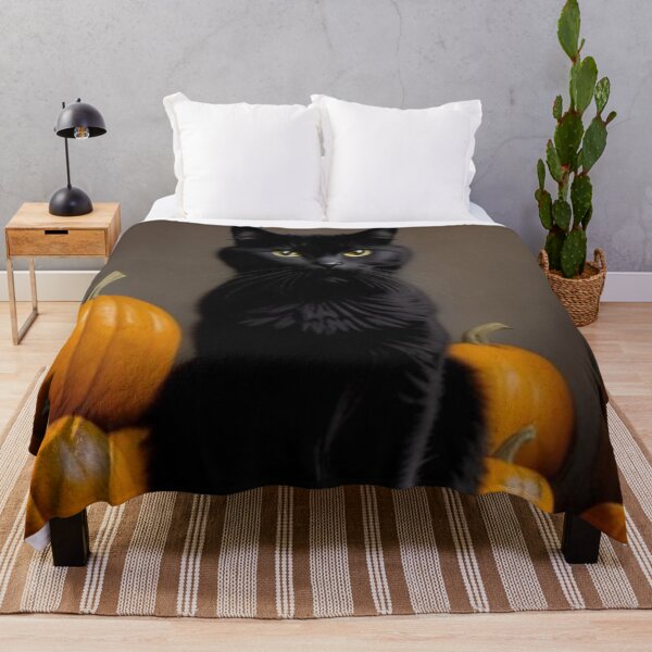 Item preview, Black Cat Sitting Atop a Pumpkin designed and sold by TheDarkWardrobe.