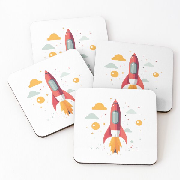 Item preview, Cute colourful space rocket designed and sold by IssyMachine.
