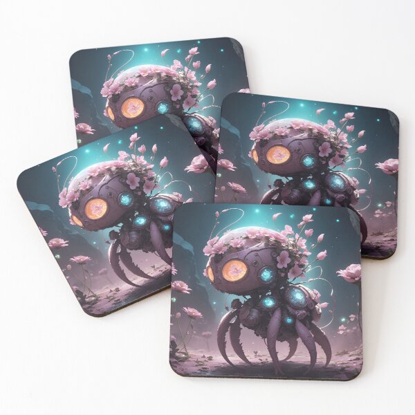 Item preview, Little pink floral creature | ai art designed and sold by marjessas-world.