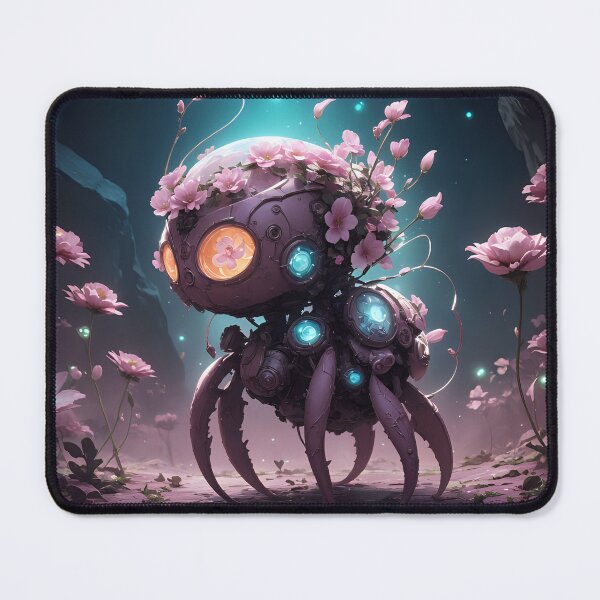 Item preview, Little pink floral creature | ai art designed and sold by marjessas-world.