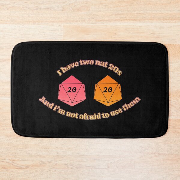Item preview, I Have Two Nat 20s (Alt Red): a ttrpg design designed and sold by McNerdic.