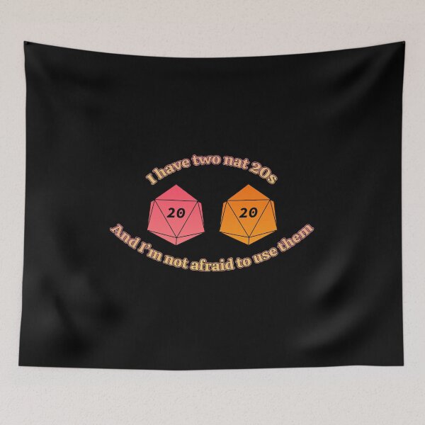 Item preview, I Have Two Nat 20s (Alt Red): a ttrpg design designed and sold by McNerdic.