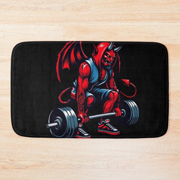 Item preview, Fiery Weightlifter Devil designed and sold by iwcus.