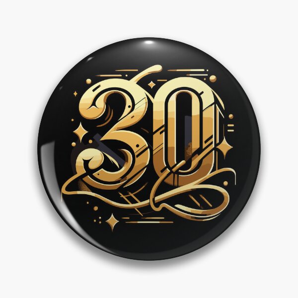 Item preview, 30 years gold graffiti 30th birthday gift designed and sold by Pineapple-Tree.