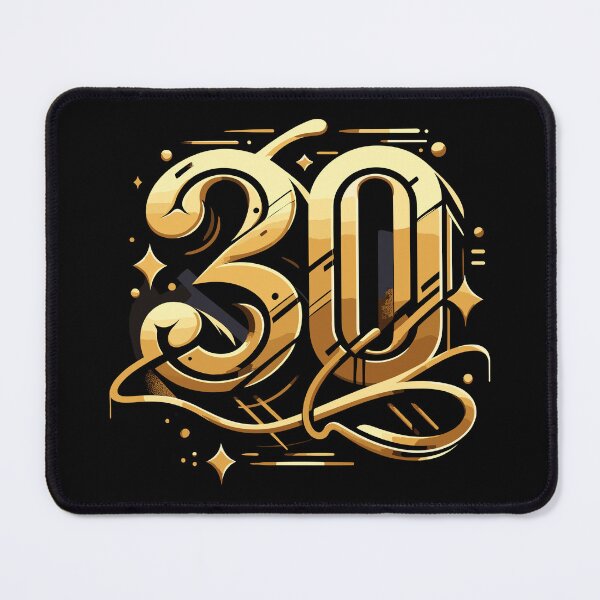 Item preview, 30 years gold graffiti 30th birthday gift designed and sold by Pineapple-Tree.