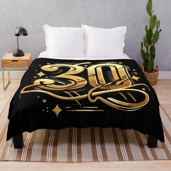 Item preview, 30 years gold graffiti 30th birthday gift designed and sold by Pineapple-Tree.