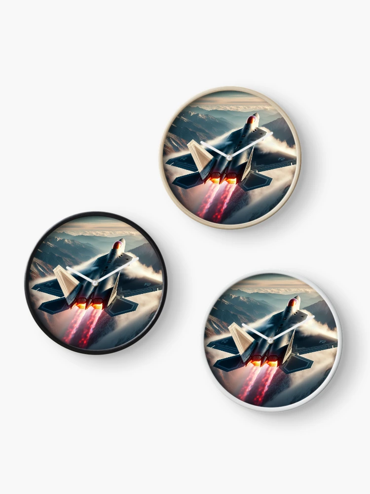 Thumbnail 3 of 4, Clock, F-22 Raptor designed and sold by RaF71PrO.