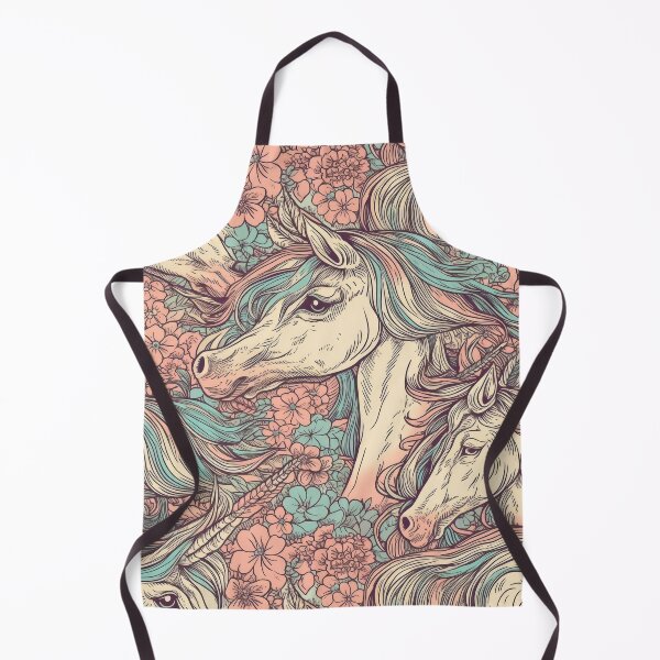 Item preview, Whimsical Unicorns in Floral Fantasy Wonderland designed and sold by PICbyFemke.